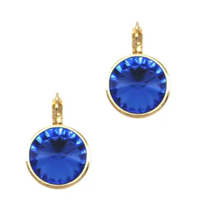 Round Blue Earring